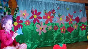 Chenille et papillon